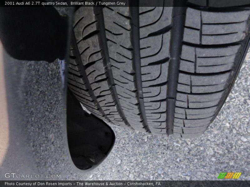 Brilliant Black / Tungsten Grey 2001 Audi A6 2.7T quattro Sedan