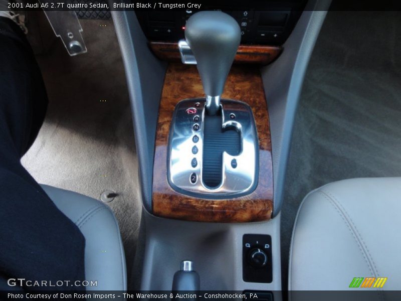 Brilliant Black / Tungsten Grey 2001 Audi A6 2.7T quattro Sedan