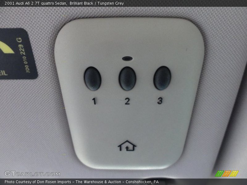 Brilliant Black / Tungsten Grey 2001 Audi A6 2.7T quattro Sedan