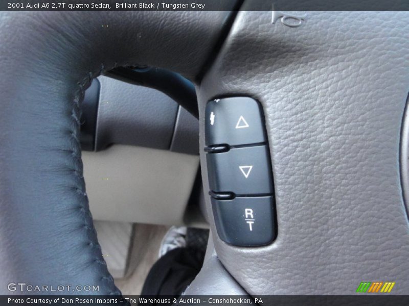 Brilliant Black / Tungsten Grey 2001 Audi A6 2.7T quattro Sedan