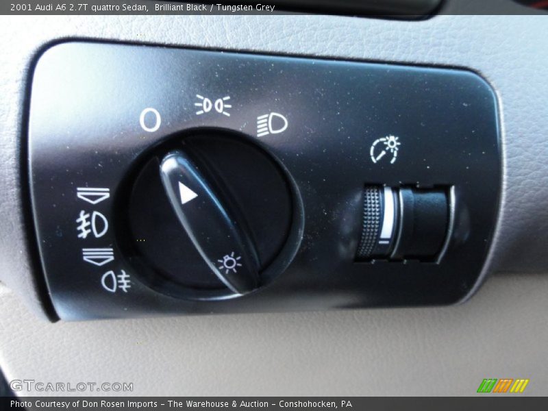 Brilliant Black / Tungsten Grey 2001 Audi A6 2.7T quattro Sedan