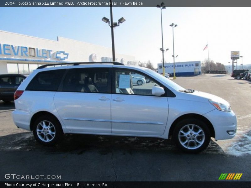Arctic Frost White Pearl / Fawn Beige 2004 Toyota Sienna XLE Limited AWD