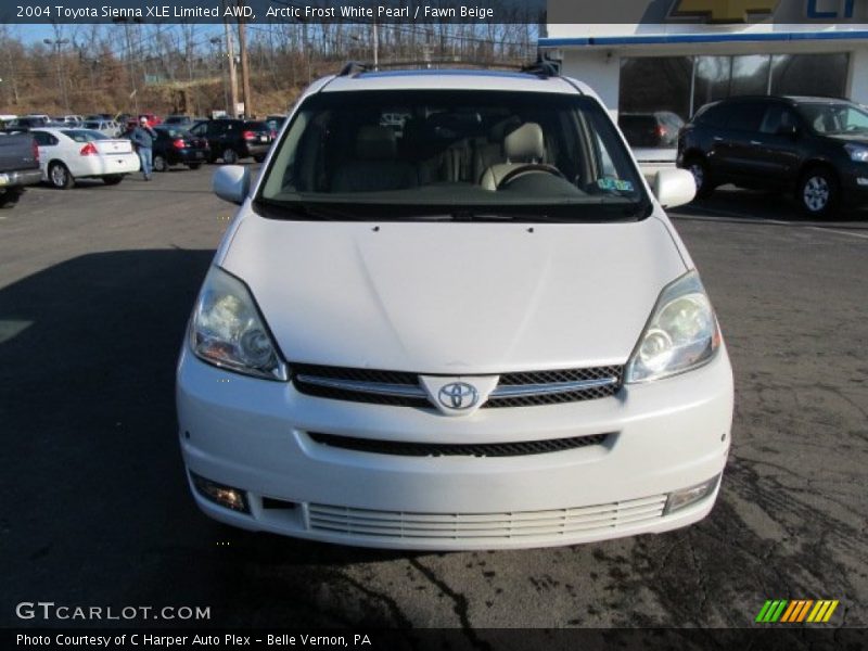 Arctic Frost White Pearl / Fawn Beige 2004 Toyota Sienna XLE Limited AWD