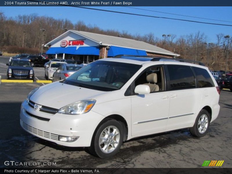 Arctic Frost White Pearl / Fawn Beige 2004 Toyota Sienna XLE Limited AWD