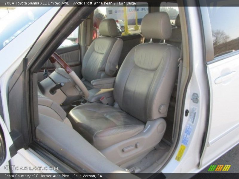 Arctic Frost White Pearl / Fawn Beige 2004 Toyota Sienna XLE Limited AWD