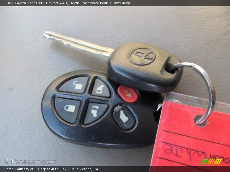Arctic Frost White Pearl / Fawn Beige 2004 Toyota Sienna XLE Limited AWD