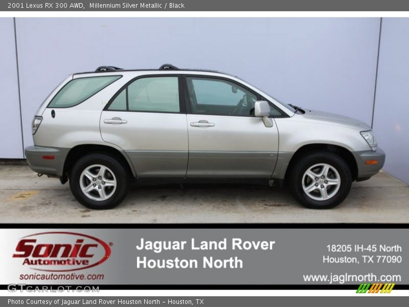Millennium Silver Metallic / Black 2001 Lexus RX 300 AWD