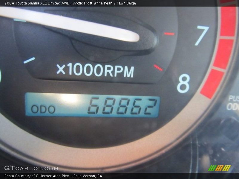 Arctic Frost White Pearl / Fawn Beige 2004 Toyota Sienna XLE Limited AWD