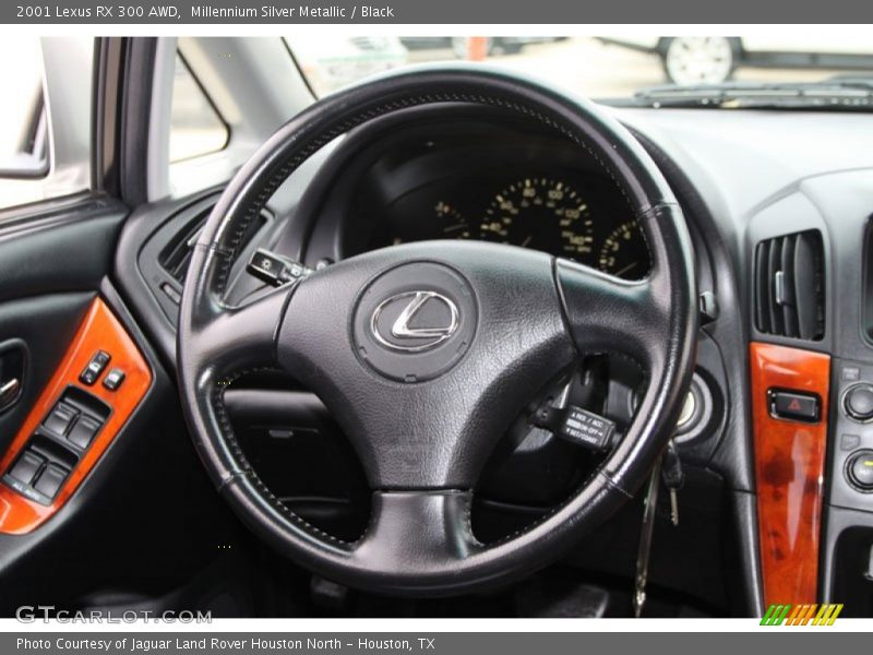 Millennium Silver Metallic / Black 2001 Lexus RX 300 AWD