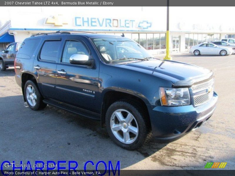 Bermuda Blue Metallic / Ebony 2007 Chevrolet Tahoe LTZ 4x4
