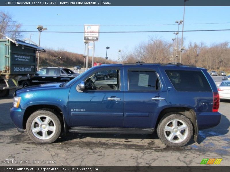 Bermuda Blue Metallic / Ebony 2007 Chevrolet Tahoe LTZ 4x4