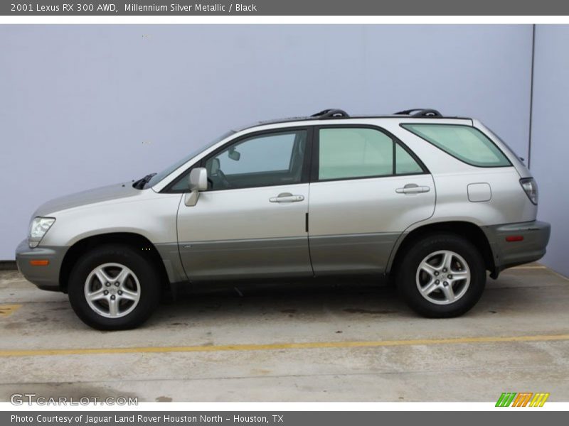 Millennium Silver Metallic / Black 2001 Lexus RX 300 AWD