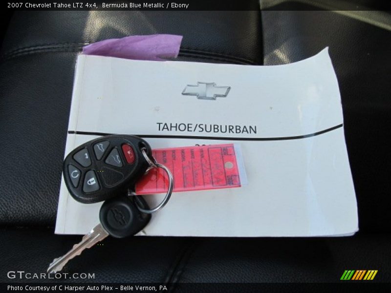 Bermuda Blue Metallic / Ebony 2007 Chevrolet Tahoe LTZ 4x4