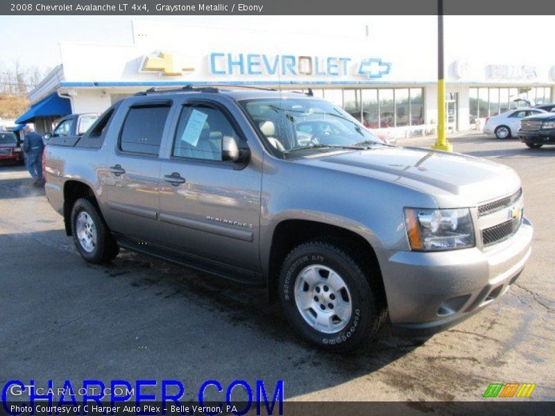 Graystone Metallic / Ebony 2008 Chevrolet Avalanche LT 4x4