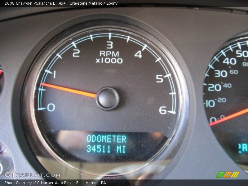 Graystone Metallic / Ebony 2008 Chevrolet Avalanche LT 4x4