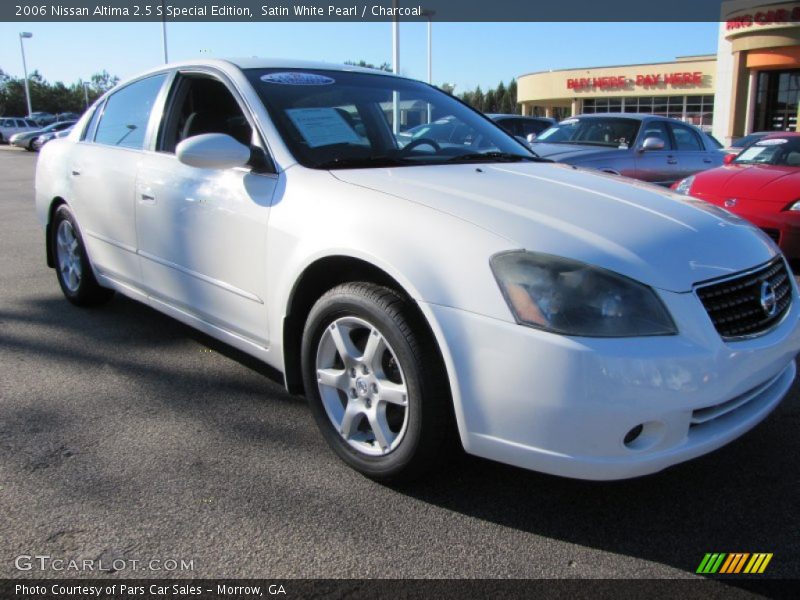 Satin White Pearl / Charcoal 2006 Nissan Altima 2.5 S Special Edition