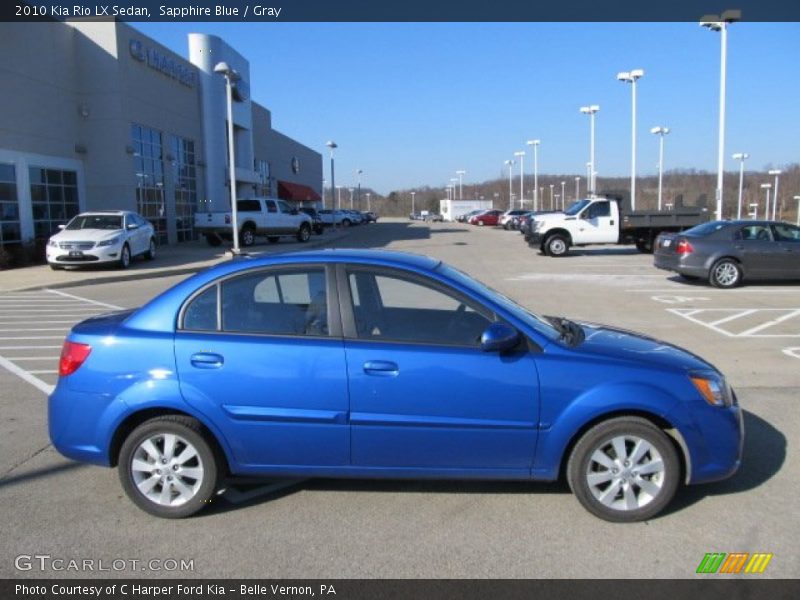 Sapphire Blue / Gray 2010 Kia Rio LX Sedan