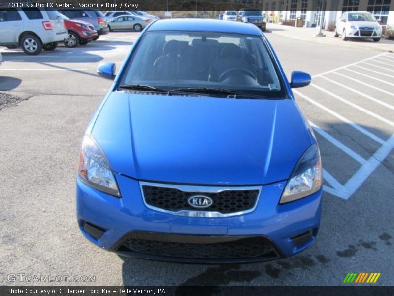 Sapphire Blue / Gray 2010 Kia Rio LX Sedan