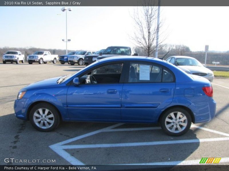 Sapphire Blue / Gray 2010 Kia Rio LX Sedan