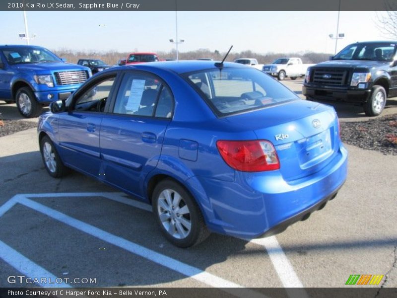 Sapphire Blue / Gray 2010 Kia Rio LX Sedan