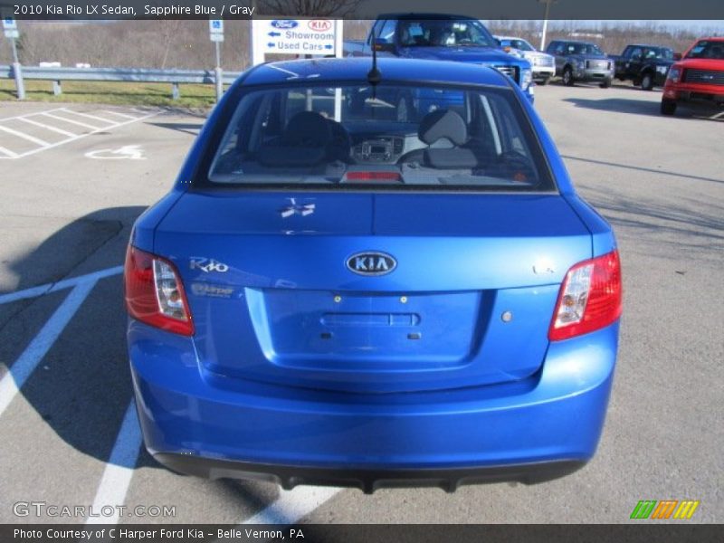 Sapphire Blue / Gray 2010 Kia Rio LX Sedan