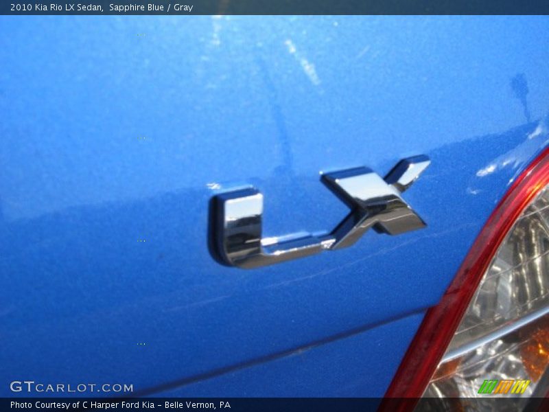 Sapphire Blue / Gray 2010 Kia Rio LX Sedan