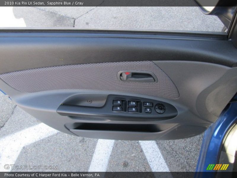 Sapphire Blue / Gray 2010 Kia Rio LX Sedan
