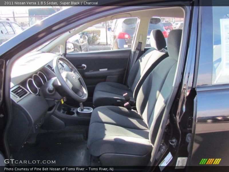 Super Black / Charcoal 2011 Nissan Versa 1.8 S Sedan
