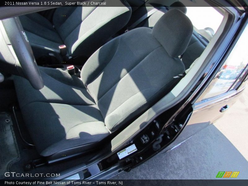 Super Black / Charcoal 2011 Nissan Versa 1.8 S Sedan