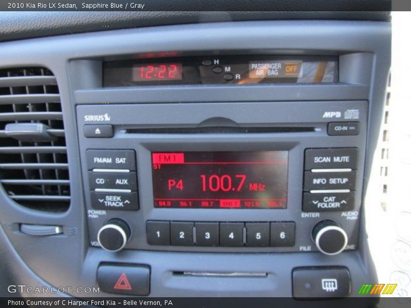 Sapphire Blue / Gray 2010 Kia Rio LX Sedan
