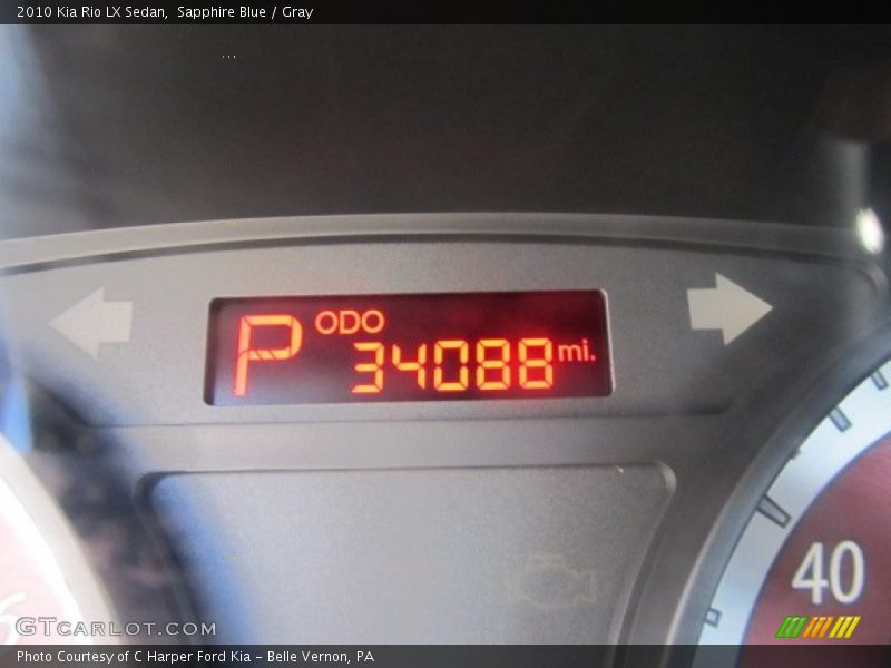 Sapphire Blue / Gray 2010 Kia Rio LX Sedan