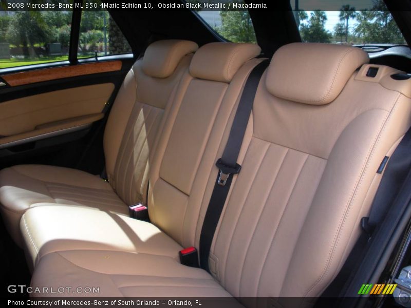 Obsidian Black Metallic / Macadamia 2008 Mercedes-Benz ML 350 4Matic Edition 10