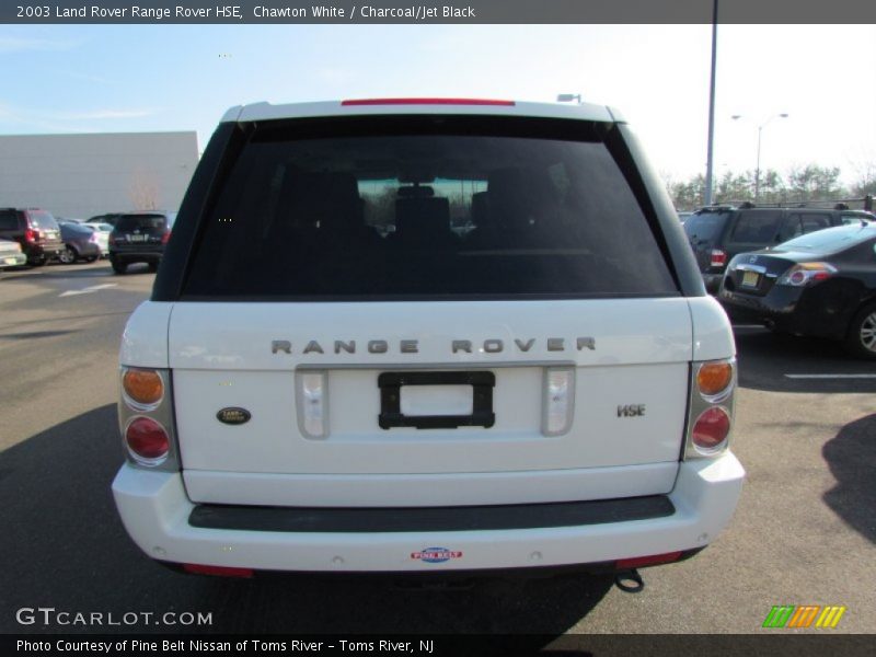 Chawton White / Charcoal/Jet Black 2003 Land Rover Range Rover HSE