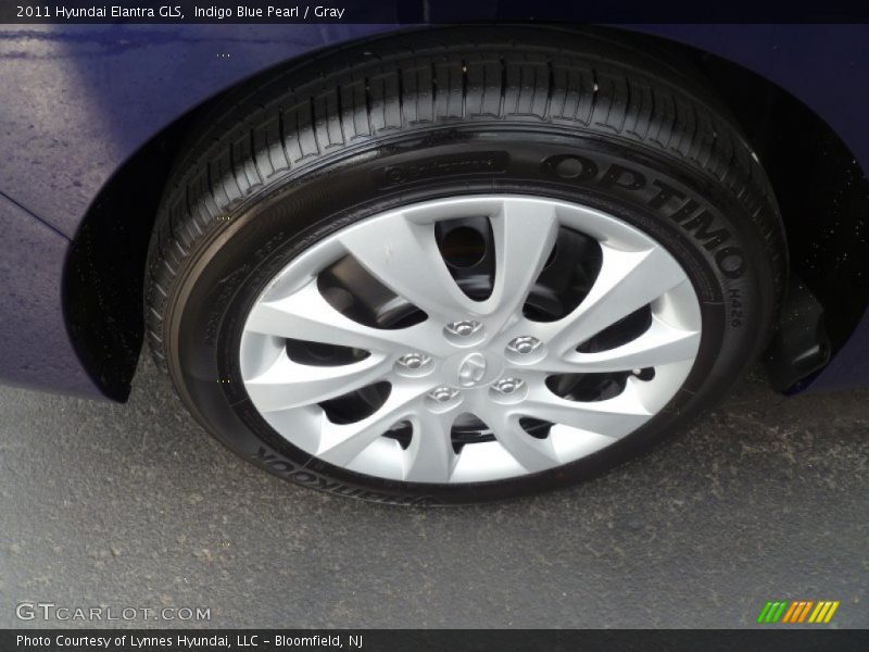 Indigo Blue Pearl / Gray 2011 Hyundai Elantra GLS