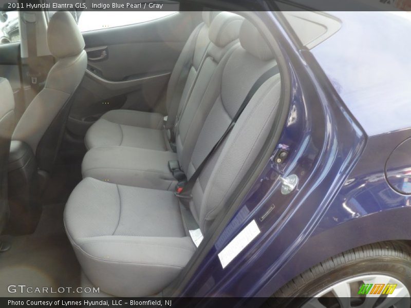 Indigo Blue Pearl / Gray 2011 Hyundai Elantra GLS