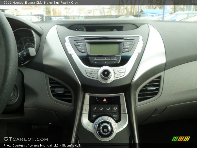 Indigo Blue Pearl / Gray 2011 Hyundai Elantra GLS