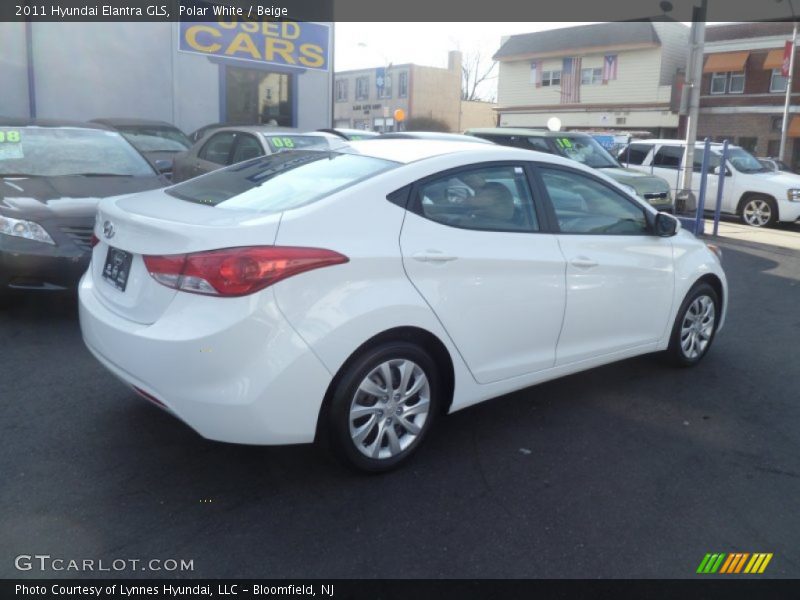 Polar White / Beige 2011 Hyundai Elantra GLS