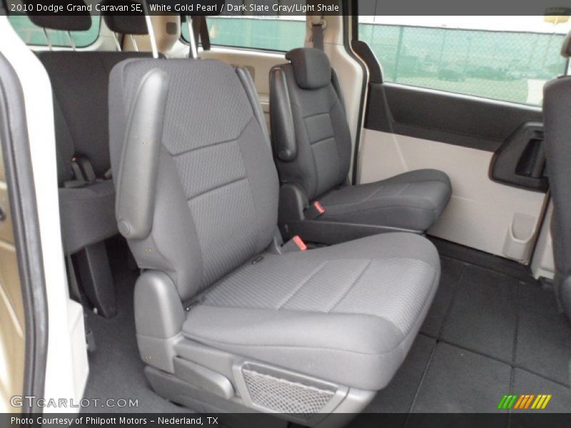 White Gold Pearl / Dark Slate Gray/Light Shale 2010 Dodge Grand Caravan SE