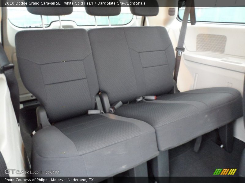 White Gold Pearl / Dark Slate Gray/Light Shale 2010 Dodge Grand Caravan SE