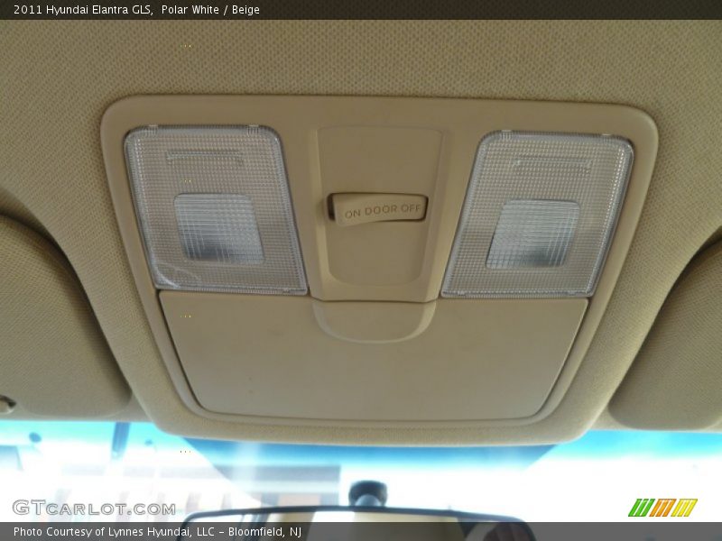 Polar White / Beige 2011 Hyundai Elantra GLS