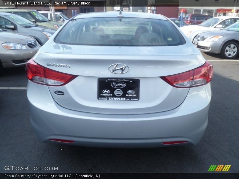 Radiant Silver / Black 2011 Hyundai Elantra GLS