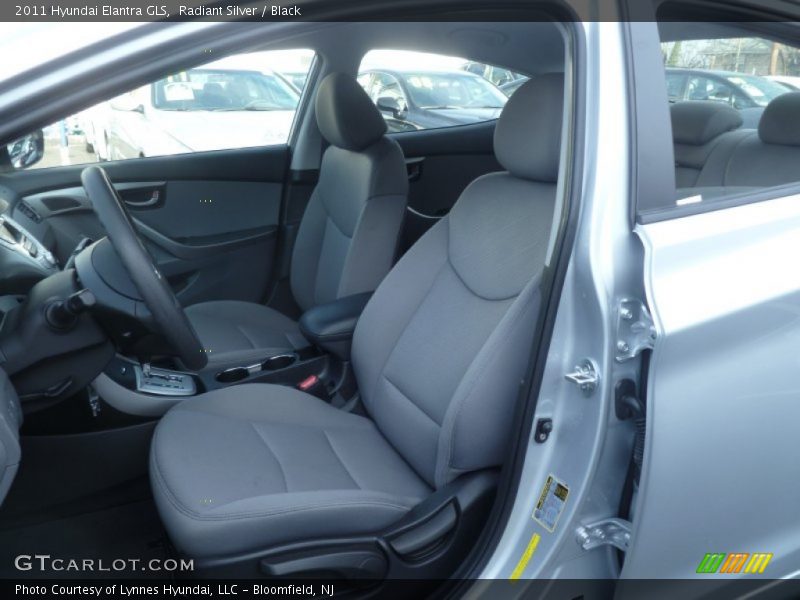 Radiant Silver / Black 2011 Hyundai Elantra GLS