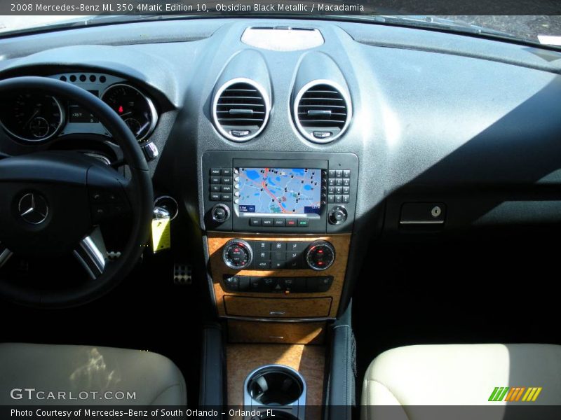 Obsidian Black Metallic / Macadamia 2008 Mercedes-Benz ML 350 4Matic Edition 10