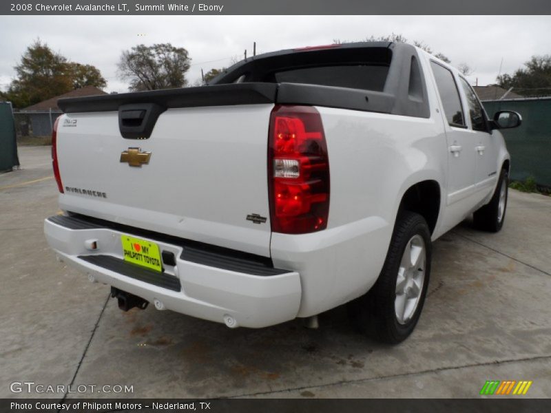 Summit White / Ebony 2008 Chevrolet Avalanche LT