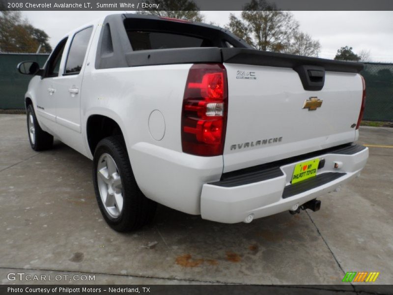 Summit White / Ebony 2008 Chevrolet Avalanche LT