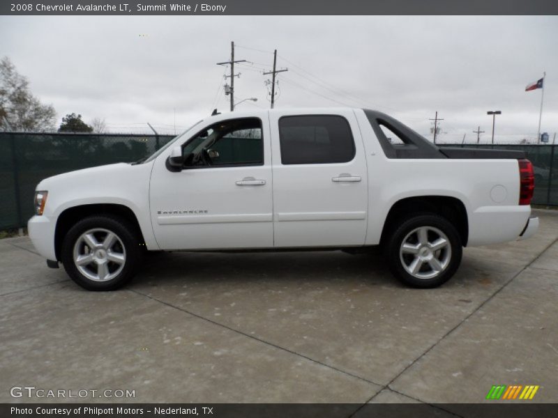 Summit White / Ebony 2008 Chevrolet Avalanche LT