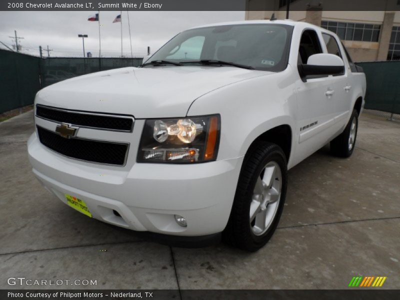 Summit White / Ebony 2008 Chevrolet Avalanche LT