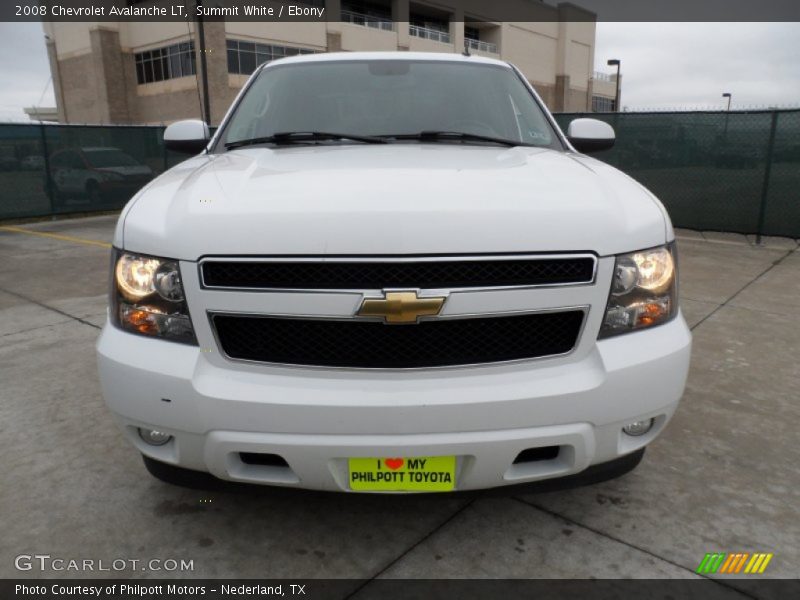 Summit White / Ebony 2008 Chevrolet Avalanche LT