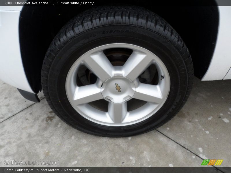 Summit White / Ebony 2008 Chevrolet Avalanche LT