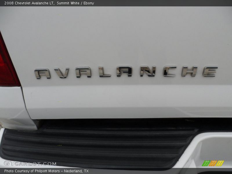 Summit White / Ebony 2008 Chevrolet Avalanche LT